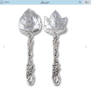 Arthur Court GRAPEVINE SERVING SET Salad Servers Set